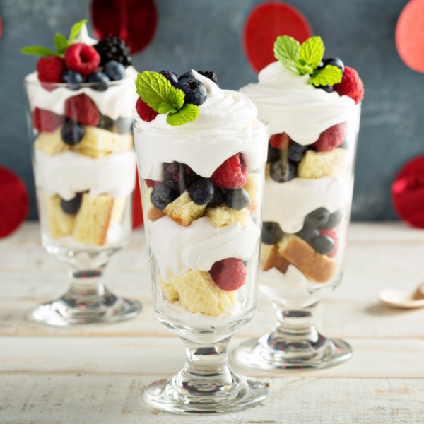 Idaho Berry Cake Trifle using local Idaho dairy and fruit.