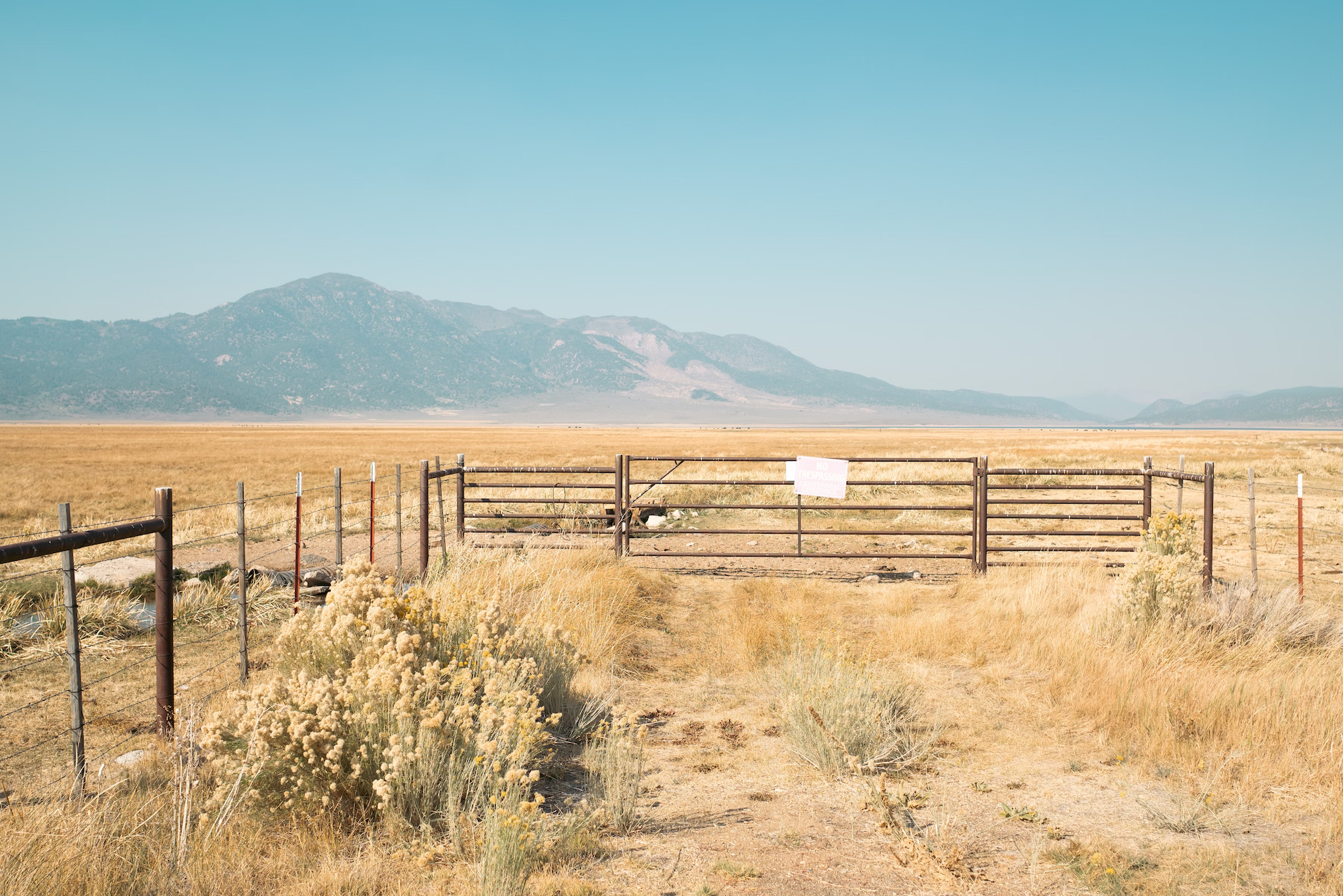 Open field with corrals i