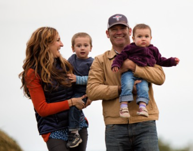 Joe and Jill Watterson with their two children
