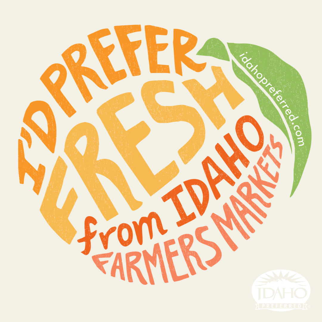 I'd Prefer Fresh from Idaho Farmers Markets logo graphic